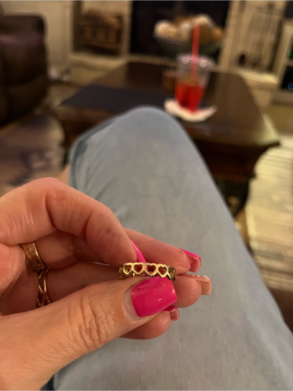 James Avery Gold Heart Openwork Ring - Picture 8 of 11